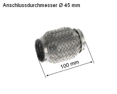 HJS 83 00 8506 Гофрированная труба, выхлопная система 
