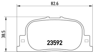 Комплект тормозных колодок, дисковый тормоз BREMBO P 83 063 для GEELY VISION
