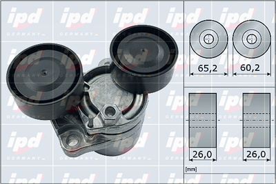 IPD 15-3981 Натяжитель ремня генератора  для BMW X1 (Бмв X1)