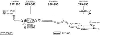 Układ wydechowy BOSAL SYS20623