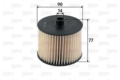 Топливный фильтр VALEO 587915 для PEUGEOT 307