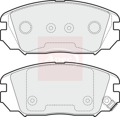 APEC Brake Pad Set, disc brake PAD1562