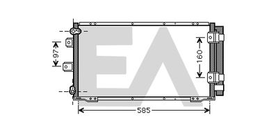 EACLIMA 30C71048 Радиатор кондиционера  для TOYOTA COROLLA Liftback (_E11_) 1.4 (EE111_)