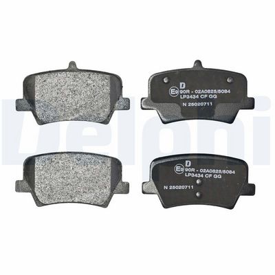 Remblokken set Achter (met een dempingskussen  met extra's), past: VOLVO XC40  LYNK & CO 01 1.5-Electric 10.17-