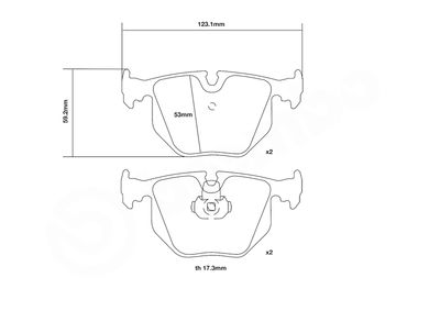 SET PLACUTE FRANA DE PERFORMANTA BREMBO 07B31501 2