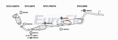 Układ wydechowy EUROFLO CLL2025D8043C