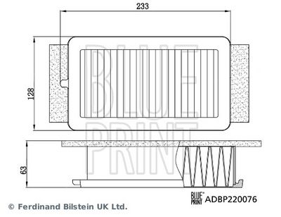 LUFTFILTER BLUE PRINT ADBP220076 2