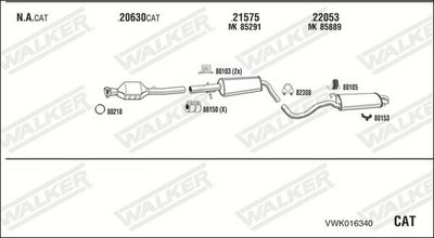 Изпускателна система WALKER VWK016340