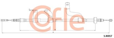 Тросик, cтояночный тормоз COFLE 92.1.KI017 для KIA RIO