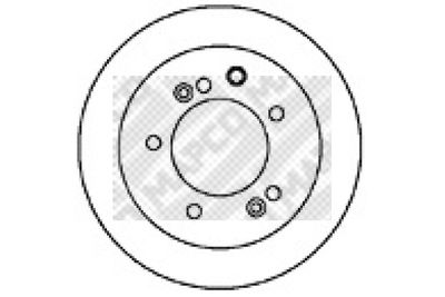 MAPCO 15578 Тормозные диски для KIA SORENTO I (JC) 3.5 V6 4WD