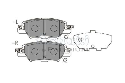 Комплект тормозных колодок, дисковый тормоз ASHUKI by Palidium M075-46 для MAZDA CX-5