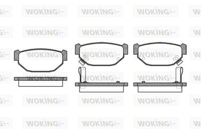 Комплект тормозных колодок, дисковый тормоз WOKING P3263.02 для SUBARU XT