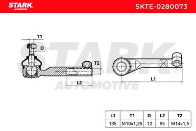накрайник на напречна кормилна щанга STARK SKTE-0280073