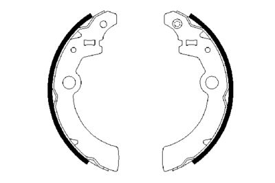 Brake Shoe Set 0 986 487 676