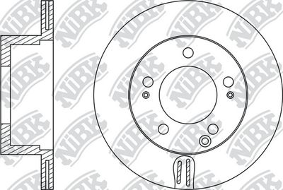 NiBK RN1197 Тормозные диски для KIA SORENTO I (JC) 3.5 V6 4WD