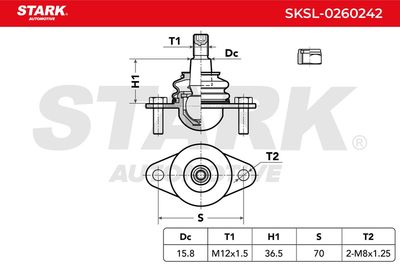 Шарнири STARK SKSL-0260242