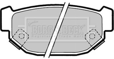Комплект тормозных колодок, дисковый тормоз BORG & BECK BBP1322 для SUBARU XT