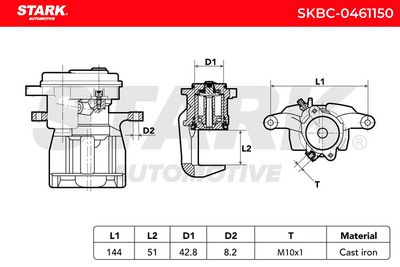спирачен апарат STARK SKBC-0461150