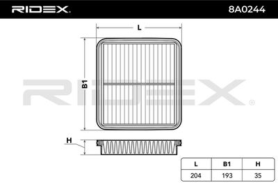 въздушен филтър RIDEX