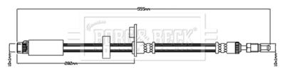 Brake Hose Borg & Beck BBH8822