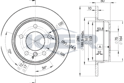 спирачен диск ICER 78BD8936-2