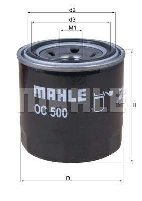 Масляный фильтр MAHLE OC 500 для SUBARU TRIBECA