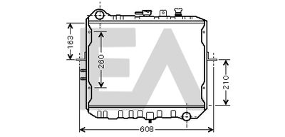 EACLIMA 31R36037 Радиатор охлаждения двигателя  для KIA BESTA (Киа Беста)