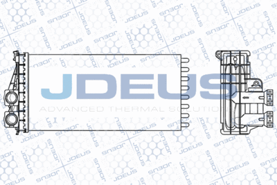JDEUS M-2210420 Радиатор печки  для PEUGEOT 3008 (Пежо 3008)