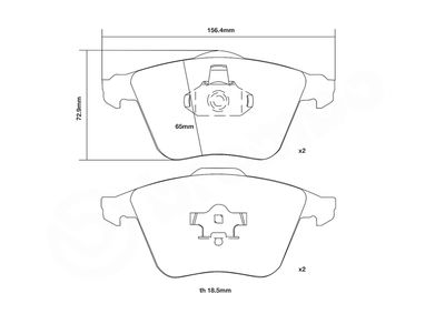 SET PLACUTE FRANA DE PERFORMANTA BREMBO 07B31441 2