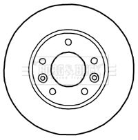 BORG & BECK BBD4774 Тормозные диски  для KIA CARNIVAL II (GQ) 2.5 V6
