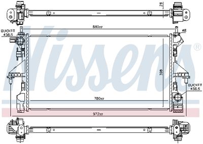 RADIATOR RACIRE MOTOR NISSENS 606170 4