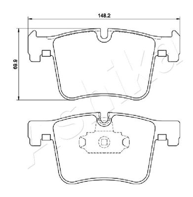 Brake Pad Set, disc brake 50-00-0106