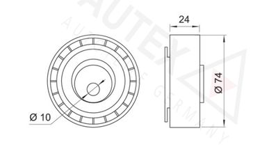 ROLA INTINZATOR CUREA DISTRIBUTIE AUTEX 641886 1