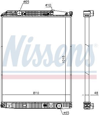 Kylare, motorkylning NISSENS 671650