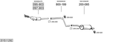 SISTEM DE ESAPAMENT BOSAL SYS11292