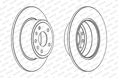 BREMSSCHEIBE FERODO DDF811C 1