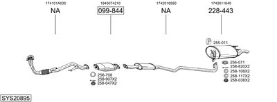 Изпускателна система BOSAL SYS20895