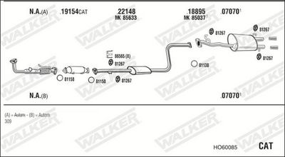 SISTEM DE ESAPAMENT WALKER HO60085