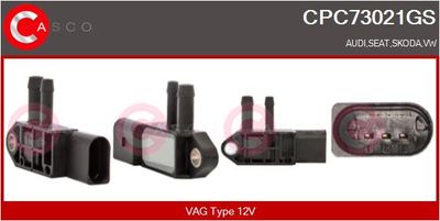 Měnič tlaku, výfukový systém CASCO CPC73021GS