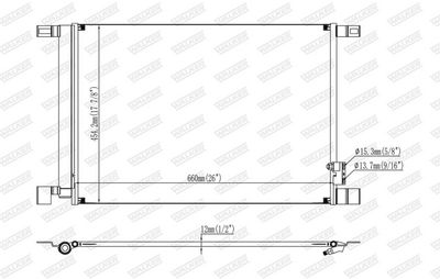 KONDENSATOR KLIMAANLAGE WALKER WCD00039 6
