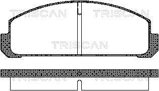 TRISCAN 8110 50038 Тормозные колодки и сигнализаторы  для MAZDA 323 I (FA) 1.3