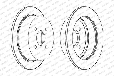 BREMSSCHEIBE FERODO DDF435 1