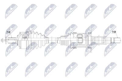 Hnací hřídel NTY NPW-VV-175