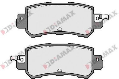 Комплект тормозных колодок, дисковый тормоз DIAMAX N09663 для MAZDA CX-3