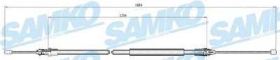SAMKO C0713B Трос ручного тормоза  для RENAULT MEGANE I Cabriolet (EA0/1_) 1.6 16V (EA04, EA0B, EA11, EA1J)