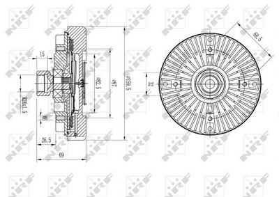 KUPPLUNG KüHLERLüFTER NRF 49611 4