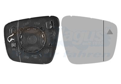 Szkło lusterka, lusterko zewnętrzne VAN WEZEL 4414836