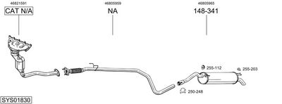 SISTEM DE ESAPAMENT BOSAL SYS01830