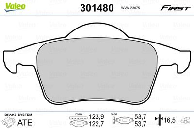 Brake Pad Set, disc brake 301480