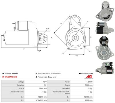 STARTER AS-PL S5585S 4